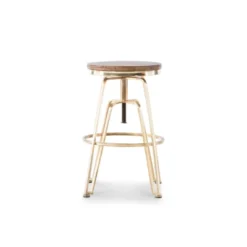 Metal And Wood Stools - Linon