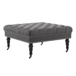 Isabelle Square Tufted Ottoman - Linon 17 Isabelle Square Tufted Ottoman - Linon -Linon GUEST 54593ff6 5252 44a4 b85d f7dd625d0ee2