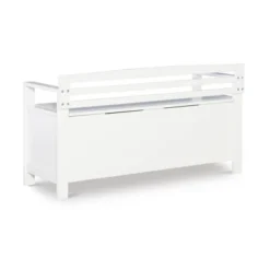 Laredo Storage Bench White - Linon -Linon GUEST 5612f47f 657b 47bb 818b 84fc6f159433