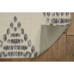 Warson Washable Outdoor Rug Ivory/Brown - Linon -Linon GUEST 5802b1b1 30ea 442d 8c81 12b1f08b3eb5