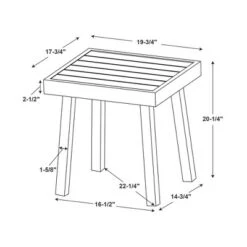 Linon Aluminum Square Lark Accent Table Black -Linon GUEST 58a6ac82 c915 43cd b4d5 d55fec1c7e7d