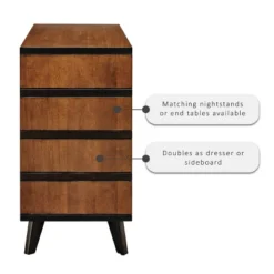 Mid-Century Modern 6 Drawer Dresser Walnut - Linon -Linon GUEST 58c73f68 d11c 4ebf 9f9b 7fdc59b22fe6