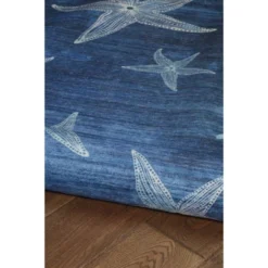 Caspian Washable Outdoor Rug Blue/Light Blue - Linon -Linon GUEST 59d07e8b 3572 4a9d 8bef d215bf3bb76c