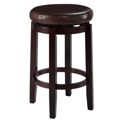 Maya Swivel Backless Counter Height Barstool - Linon 9 Maya Swivel Backless Counter Height Barstool - Linon - Image 7