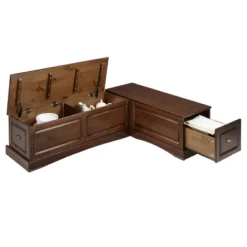 Colby Backless Nook Dining Sets Brown - Linon -Linon GUEST 5efae4ec f0ad 4e90 863f 6eb731298b0b