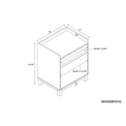 2 Drawers Filing Cabinet Wood/Gray - Linon -Linon GUEST 608ebfb5 0bf4 4e1d a4ef 773ca593285c