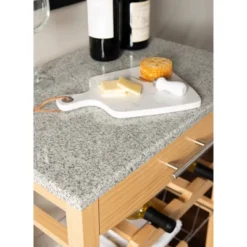 Roger Kitchen Island Granite Top - Linon -Linon GUEST 654d4a7f 9996 4f5f b6f1 50538799f702