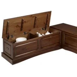 Colby Backless Nook Dining Sets Brown - Linon -Linon GUEST 654f77de 2c89 4edf ae57 796353dd398c