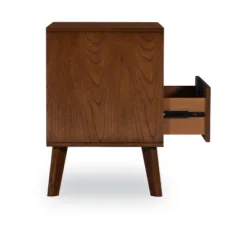 Reid 1 Drawer Nightstand Walnut - Linon -Linon GUEST 661a5cd9 9b2d 4114 ab31 c937432f5fa2