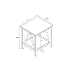 Titian End Table - Linon -Linon GUEST 66b33e6a caec 4307 a49e 3a50d09483a7