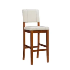 Milano Padded Barstool Upholstered Seat & Back - Linon -Linon GUEST 6a310c07 f38e 446c b210 8bfb5be68466