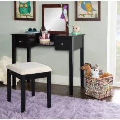 Camden Vanity Set Black Cherry - Linon -Linon GUEST 6d48e895 3a85 4dd8 831f 18e8a5b3b0a4