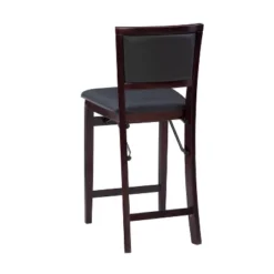 25" Torrin Folding Counter Height Barstool Espresso - Linon -Linon GUEST 6fdae908 59d7 4230 b5c1 de461a646a5b