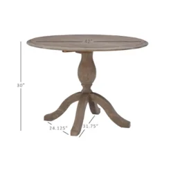 Torino Dining Tables Rustic Brown - Linon -Linon GUEST 705bb875 3266 4147 b8c5 4ca210e24349