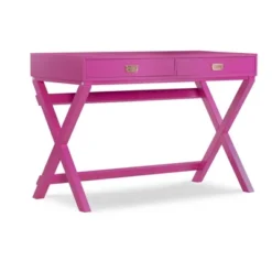 Peggy Wood Writing Desk With Drawers - Linon -Linon GUEST 714599b8 f711 4cfa b1da 4dc4964abc79