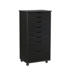 Cary 8 Drawer Rolling Storage Cart - Linon -Linon GUEST 7299eaf1 e14c 4b00 94e6 662483b16645