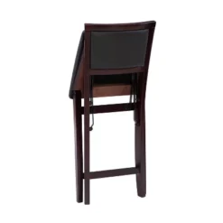 25" Torrin Folding Counter Height Barstool Espresso - Linon -Linon GUEST 77edb48c 1366 47e2 aabd 2e00de71c51d