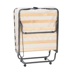 Twin Luxor Folding Bed White - Linon -Linon GUEST 79e55cc2 5e8d 4246 9083 54f1f99fa678