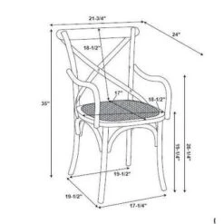 Helia Arm Chair Ash Gray - Linon -Linon GUEST 7bb91353 063e 4597 9d10 8e82f9fc9d98