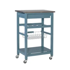Clarke Kitchen Cart - Linon -Linon GUEST 7c56be92 60f7 4ffc 8537 5d03d4497309