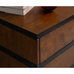 Mid-Century Modern 6 Drawer Dresser Walnut - Linon -Linon GUEST 7c7847f4 1a7a 4dae 8ca7 344d6283495d