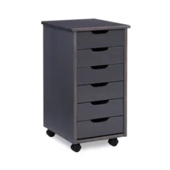 Cary 6 Drawer Rolling Storage Cart - Linon -Linon GUEST 7fe1534e 3c3f 4dcc a03a 5931ec636f72