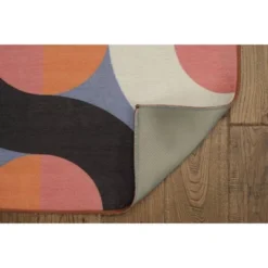 Rexford Washable Outdoor Rug Orange/Pink - Linon -Linon GUEST 805ef10c 5b4b 4695 992e f667378dd666