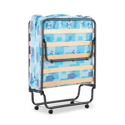 Twin Roma Folding Bed Blue - Linon 7 Twin Roma Folding Bed Blue - Linon - Image 5