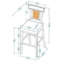 Rylan Barstool - Linon -Linon GUEST 8191ca1e f793 4d6d ab09 5f82bb3778e7