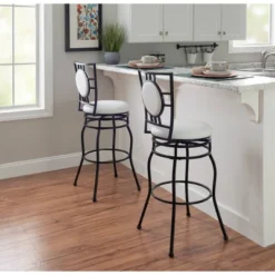 Teagan Adjustable Stool Black - Linon -Linon GUEST 842a4a39 708e 40a9 b091 8a67a66d36c2