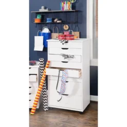 Cary 8 Drawer Rolling Storage Cart - Linon