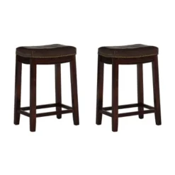 Set Of 2 Claridge Counter Height Barstools - Linon -Linon GUEST 8842fbc4 89eb 4083 9707 8efaf12879ac