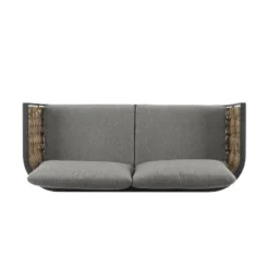 Ashby Loveseat - Gray/Black/Natural - Linon -Linon GUEST 8b5c5502 75f9 44ac 998e f1dbb33d1363