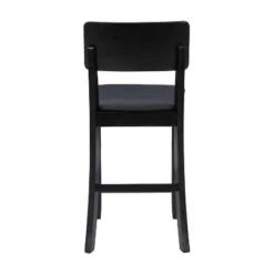Torino Contemporary 24" Counter Height Barstool Hardwood/Black - Linon -Linon GUEST 8ba09aa8 a16d 4751 a6cd 45e61e5ba155