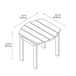 Adirondack End Table - Linon -Linon GUEST 8bb824a5 4382 487c 9689 68493a5f079e