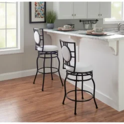 Teagan Adjustable Stool Black - Linon -Linon GUEST 8bbfc41a cda3 4d83 9438 4a6fd6f31430