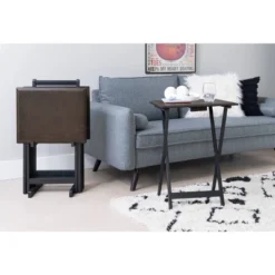 Marlowe Tray Table Set - Linon -Linon GUEST 8d1b6761 e1ce 44b1 8872 79eb1196c850