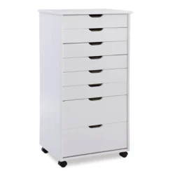 Cary 8 Drawer Rolling Storage Cart - Linon -Linon GUEST 8d4082ae afad 4118 9037 62697cb4d589
