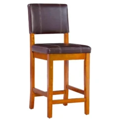 24" Milano Counter Height Barstool - Linon -Linon GUEST 9248d723 ead7 476f 9d4e 100b42236528