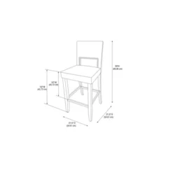 24" Vega Counter Height Barstool Hardwood - Linon -Linon GUEST 9401a3d5 692f 44ed b102 efdca6de2410 1