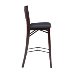 30" Keira Padded Back Folding Bar Stool Espresso Brown - Linon -Linon GUEST 9485945b b434 4896 a7de 7a5907a9a3f6