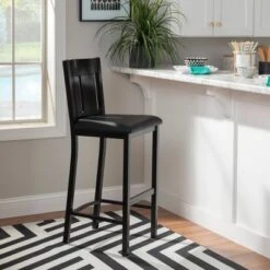 Edwina Metal Barstool Black - Linon