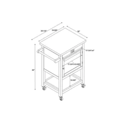 Sydney Apartment Kitchen Cart - Linon -Linon GUEST 954afbae b113 47b1 bf74 8b7cbc80332e