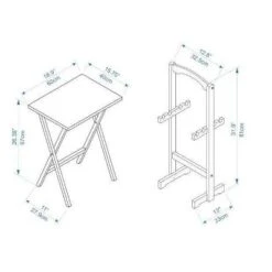 Faux Marble Tray Table Set - Linon -Linon GUEST 958a6d4c a333 4955 8a24 63d25c74c6ce