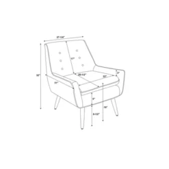 Trelis Accent Chair - Linon -Linon GUEST 95df4101 df59 40ec 8481 6e31fa2b0701