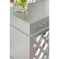 Silver Lattice Vanity Set - Linon -Linon GUEST 97fea76e b76c 4c2d bd1b 999cd347a45f