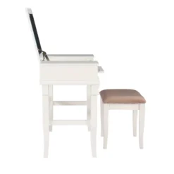 Adler Vanity Set White - Linon -Linon GUEST 9c241c2c 227a 48c1 b663 1a8e29b8da45