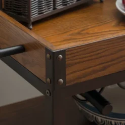 Austin Kitchen Cart Metal/Wood - Linon -Linon GUEST 9ede1aa5 1931 4a0b aa6e 6baf93a20895