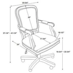 Maybell Office Chair - Linon -Linon GUEST a1085e88 65ff 4164 bca4 0bb4bcf8b8fa