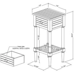 Mantella End Table - Linon -Linon GUEST a51deb31 1295 4725 9b84 bfc6e1e3fe9e